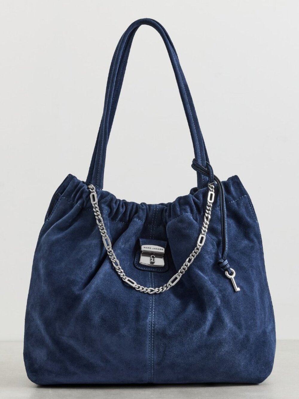 Marc Jacobs Cristina Tote Bag - Navy Suede